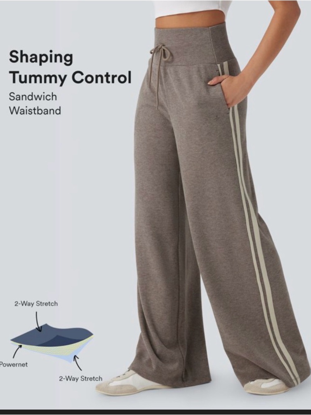 Halara jogger wide leg pants xs
